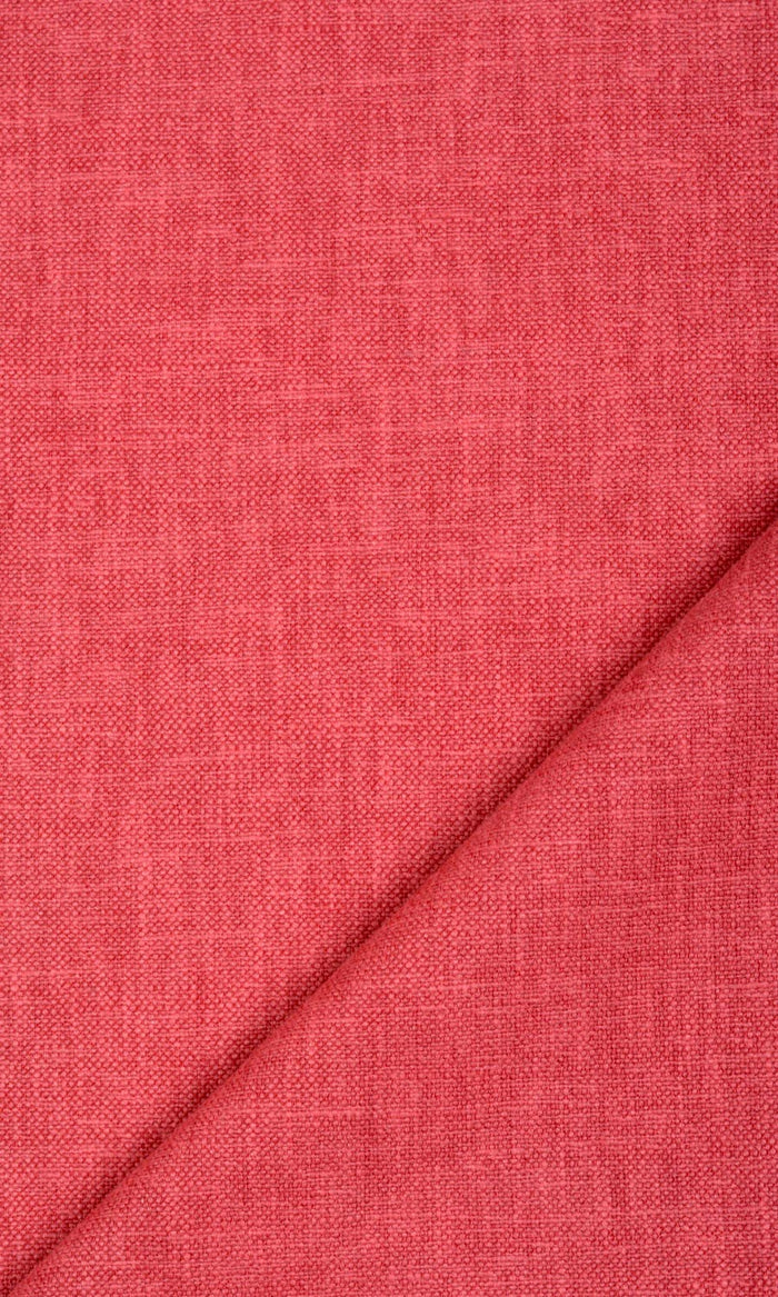 Linen-Blend Fabric By the Metre for Curtains & Drapes (Red)