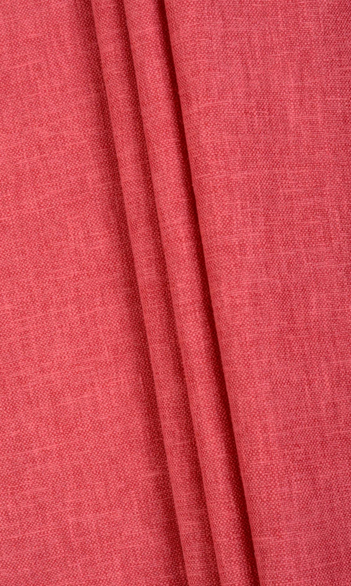 Linen-Blend Made-to-Measure Curtains (Red)