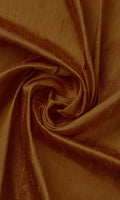 Pure Silk Curtains (Copper Orange)