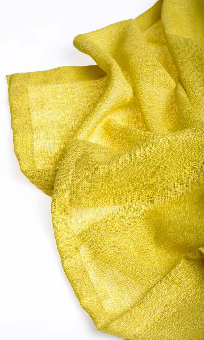 Sheer Curtain Panels for Living, Bedroom, Kitchen, Bathroom (Yellow)