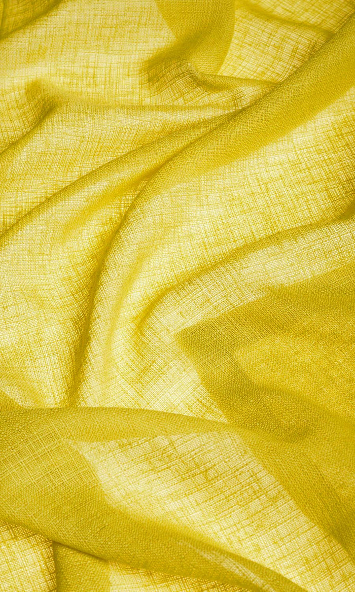 Sheer Curtain Panels (Yellow) Extra Long Short Wide