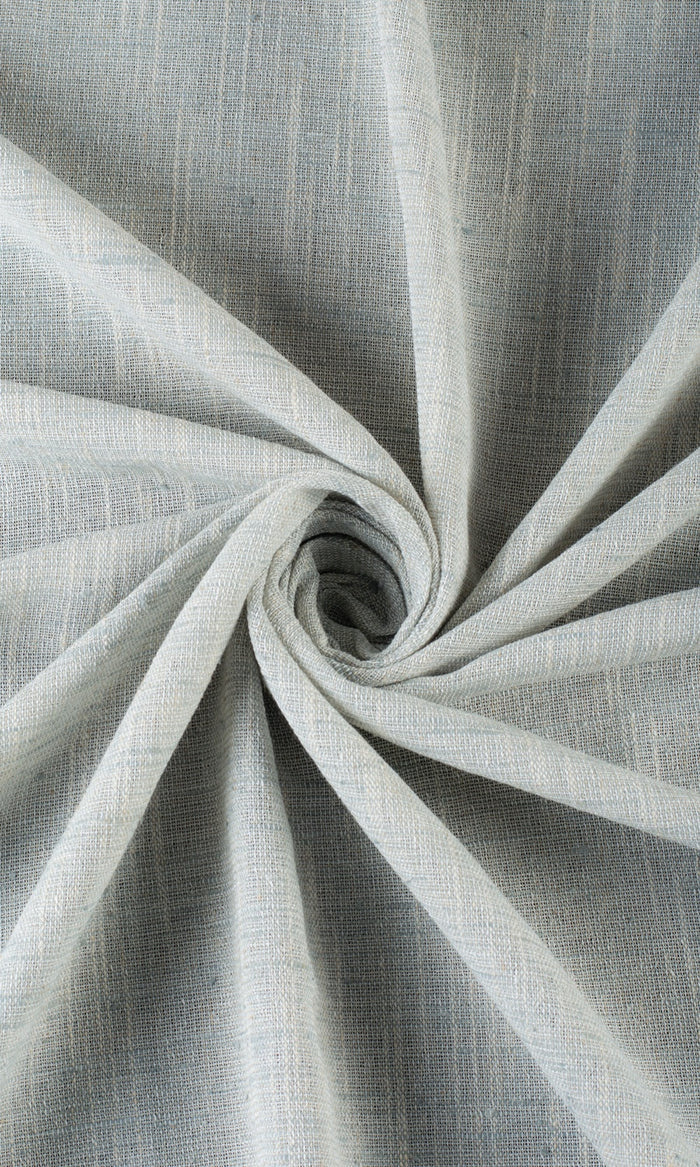 Semi-Sheer Linen Texture Home Textile Fabric Material By the Metre (Aqua Blue)