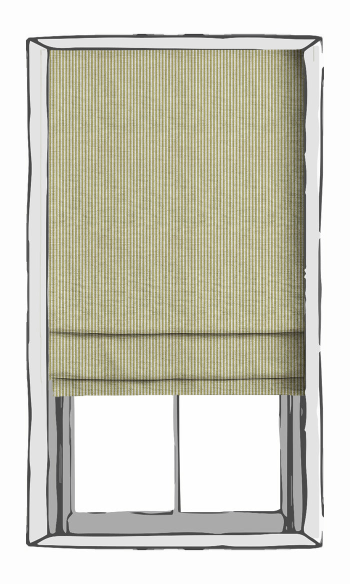 Striped Curtains (Chartreuse Green/ White) Extra Long Short Wide