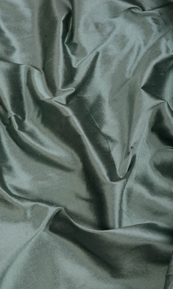 Shantung Silk Drapery (Ocean/ Teal Blue) Extra Long Short Wide