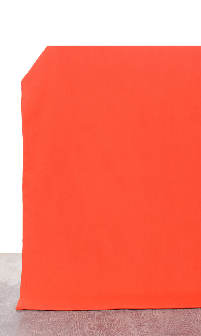Cotton Blend Curtains (Orange/ Red) Extra Long Short Wide