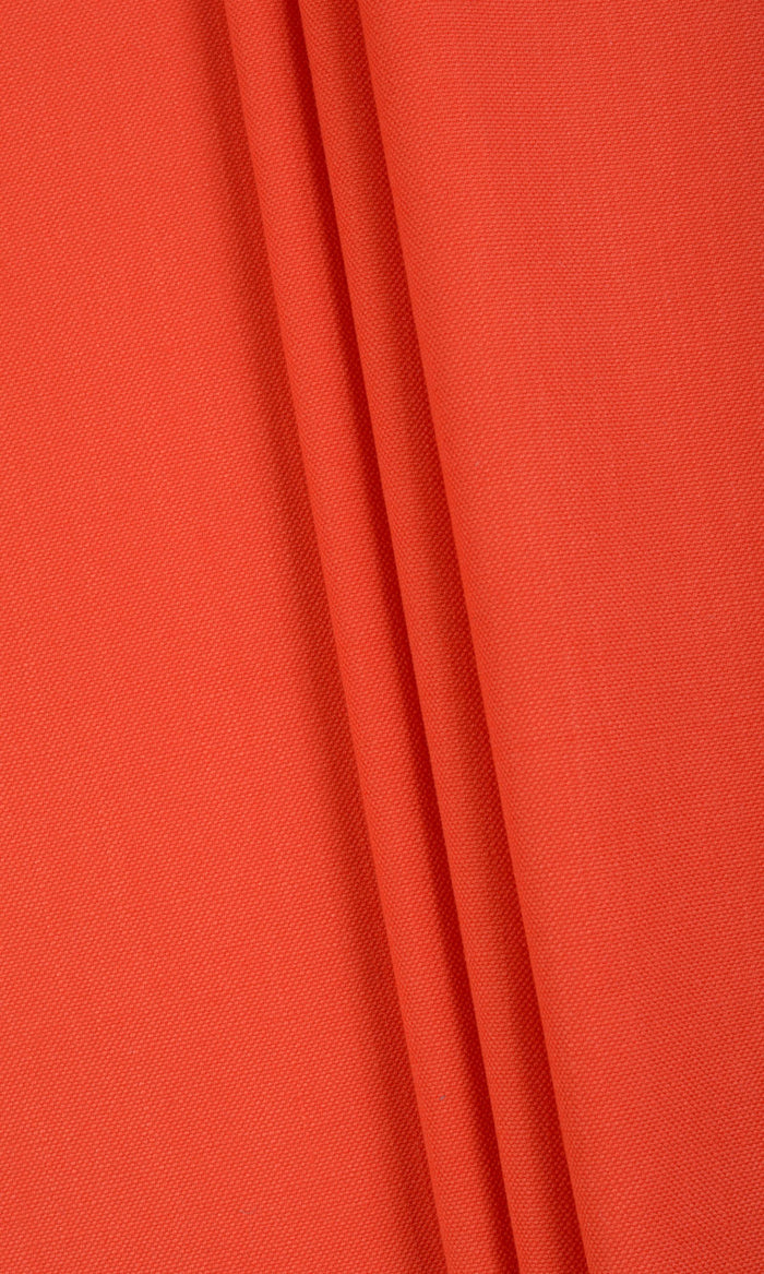 Cotton Blend Made-to-Measure Curtains (Orange/ Red)
