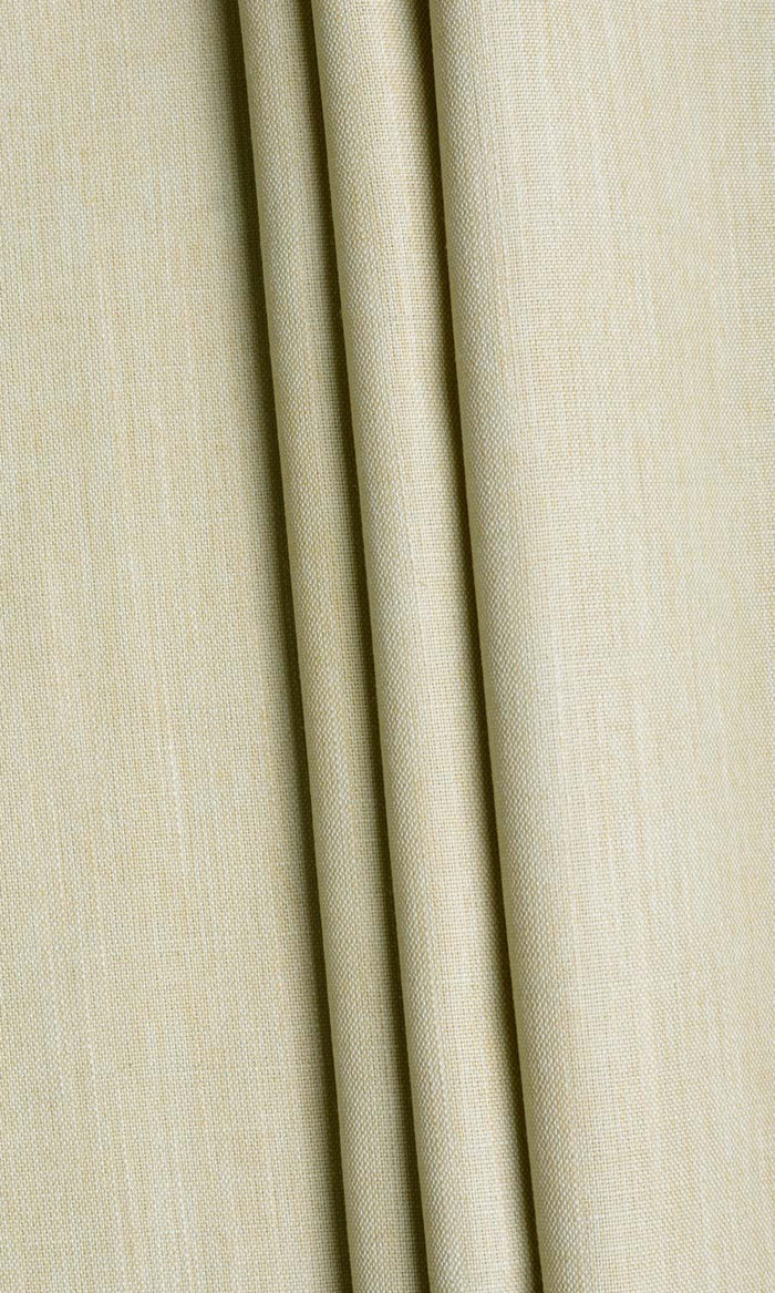 Plain Linen Texture Fabric By the Metre for Curtains & Drapes (Pale Yellow-Green)