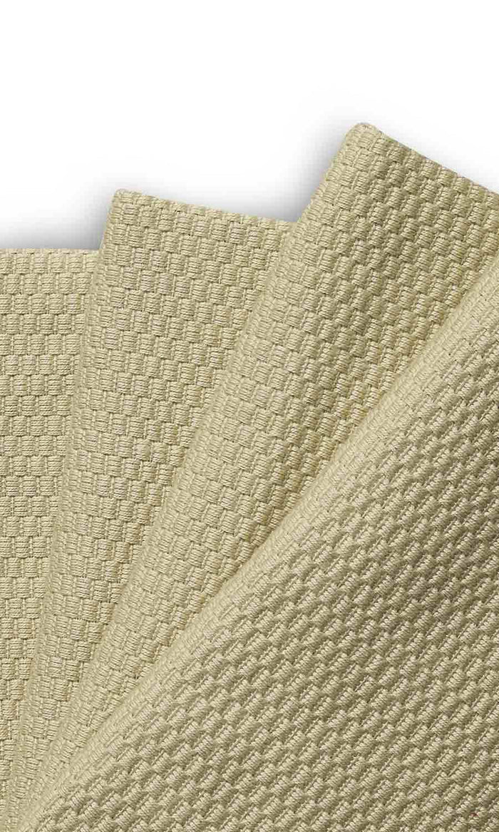 Cotton Curtains for Living, Bedroom, Kitchen, Bathroom (Beige-Green)