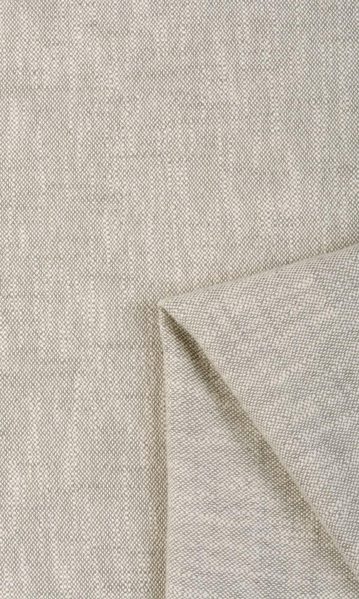 Plain Cotton Fabric By the Metre for Curtains & Drapes (Grey/ Beige)