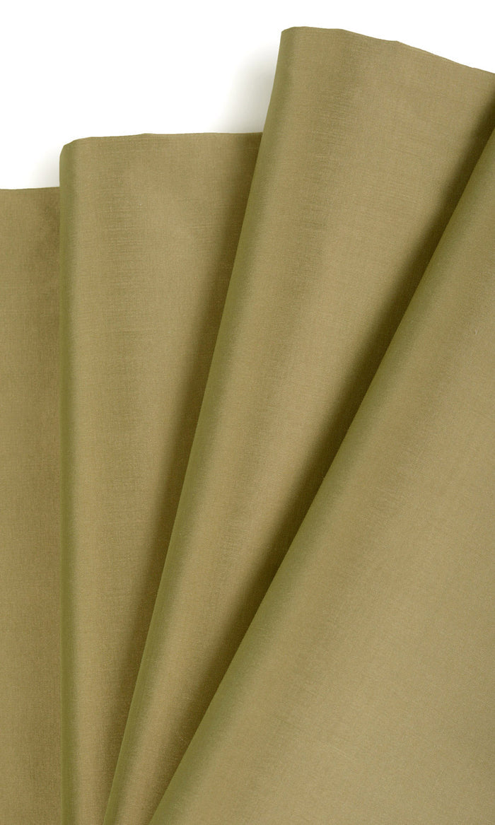 Shantung Silk Home Textile Fabric Material By the Metre (Moss Green)