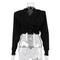 Cross-Tie Long Sleeve Top
