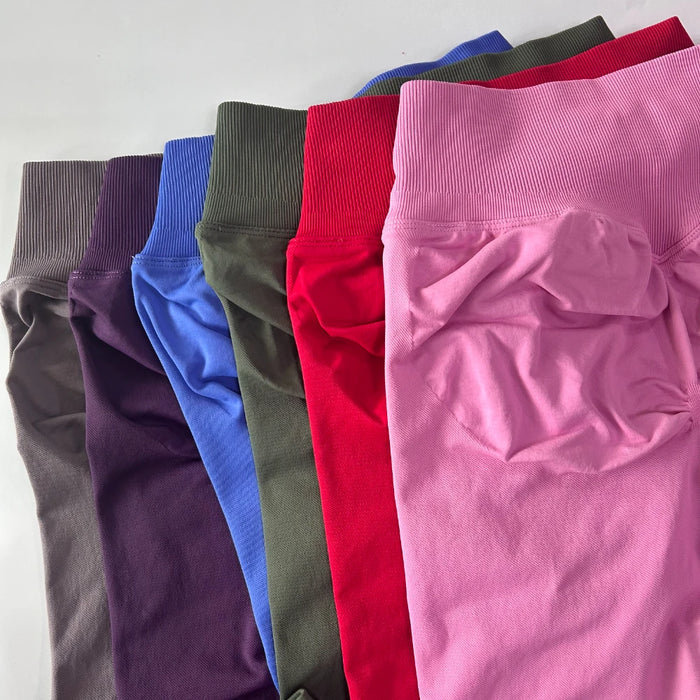 Crossover Flared Legging – Women's Seamless V-Waist Yoga Pants