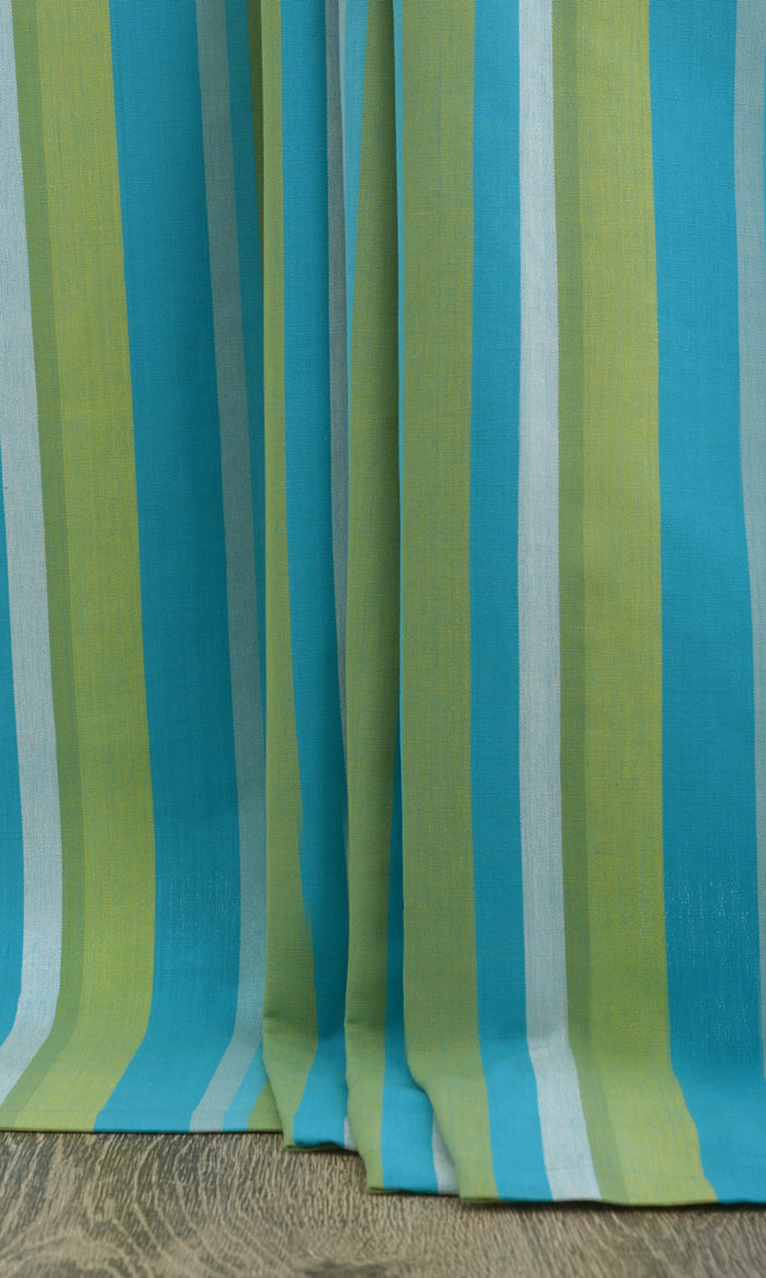 Cotton Home Textile Fabric Material By the Metre (Green/ Blue)