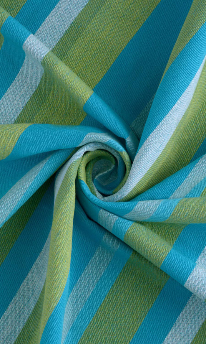 Cotton Curtains (Green/ Blue) Extra Long Short Wide