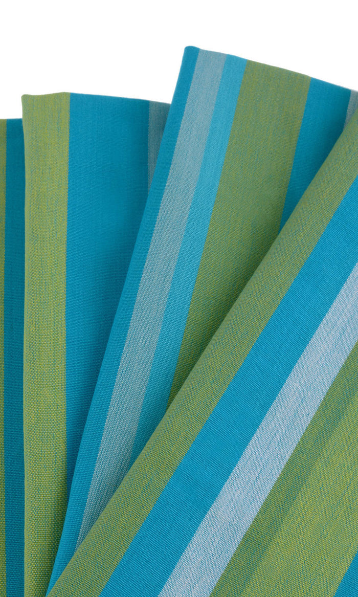 Cotton Curtains / Drapes / Window Drapery Panels (Green/ Blue)