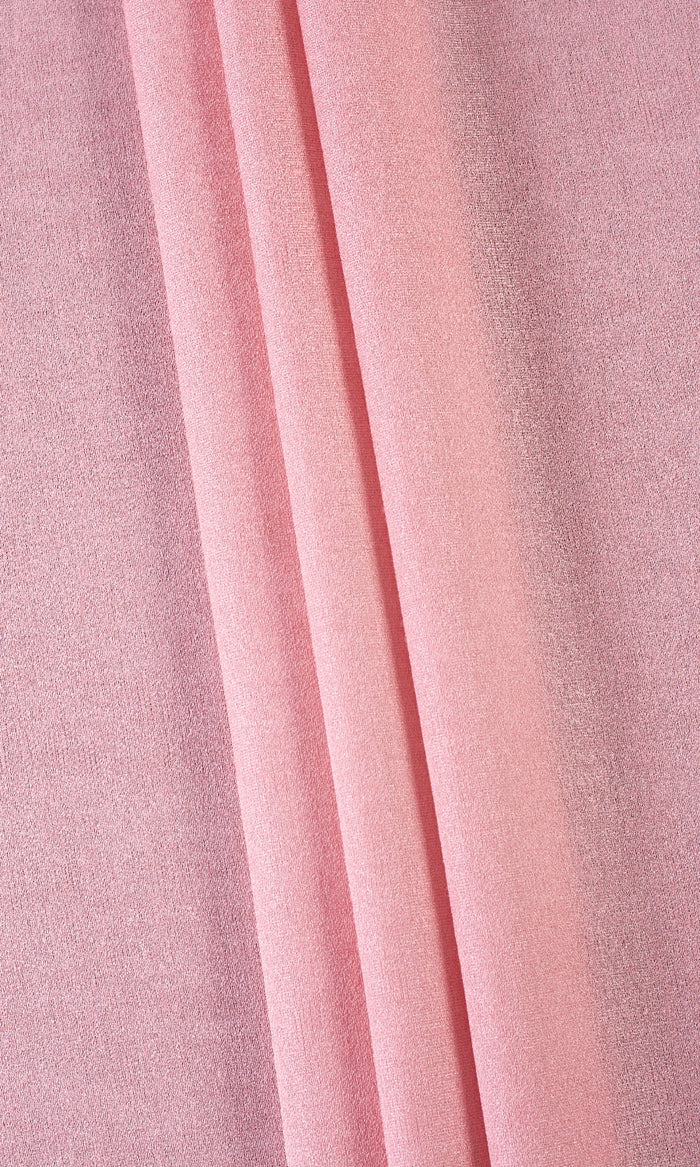 Plain Semi-Sheer Home Textile Fabric Material By the Metre (Pink)