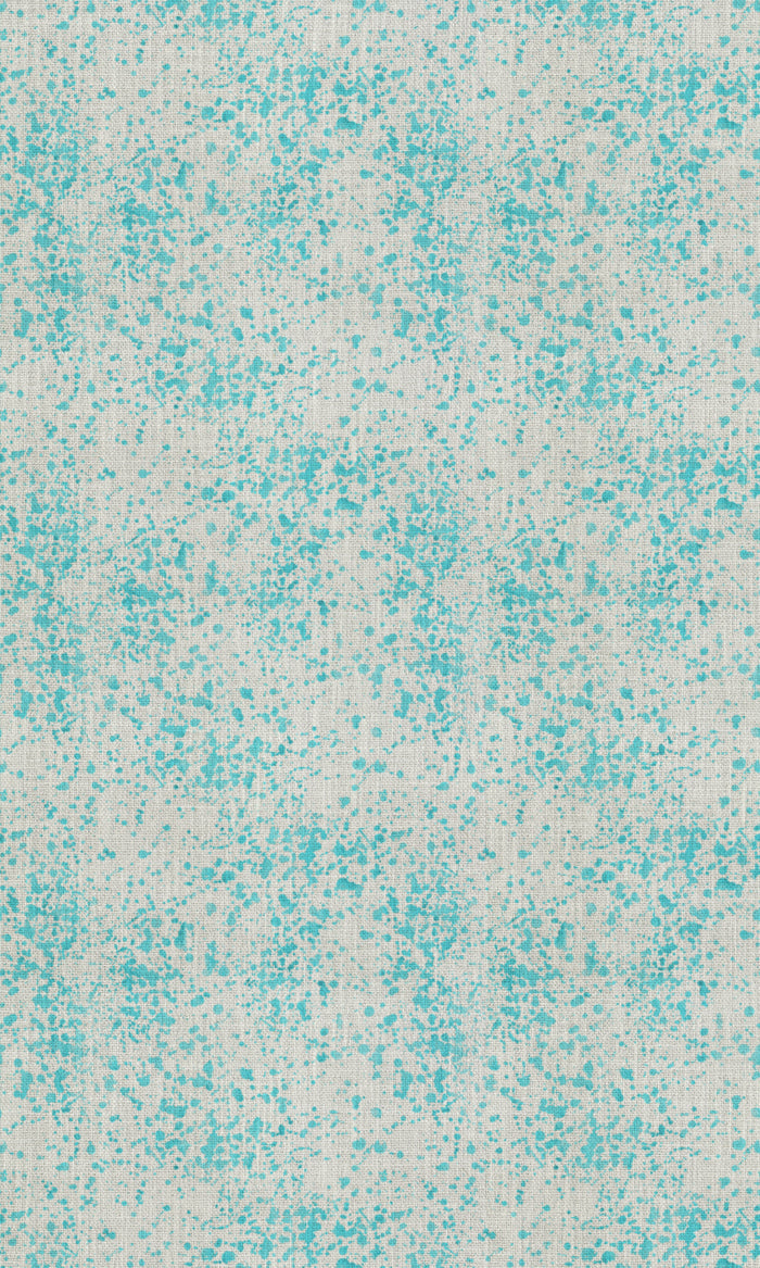 Abstract Print Drapes (Eggshell White/ Blue) Extra Long Short Wide