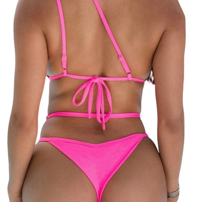 Crystal Diamond Embellished Bikini Set