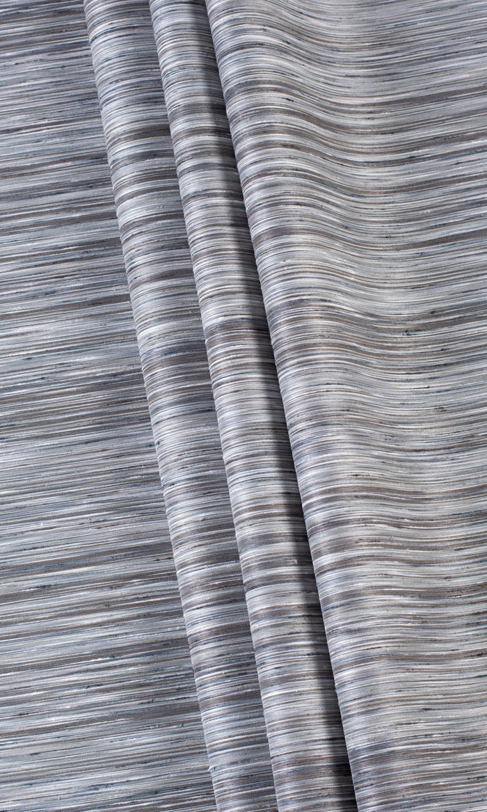 Textured Window Treatments Fabric By the Metre (Charcoal Gray/ Black)