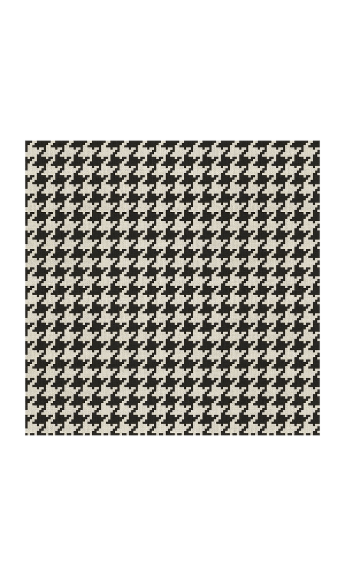 Geo-Print Fabric Material By the Metre (Black/ Ivory)