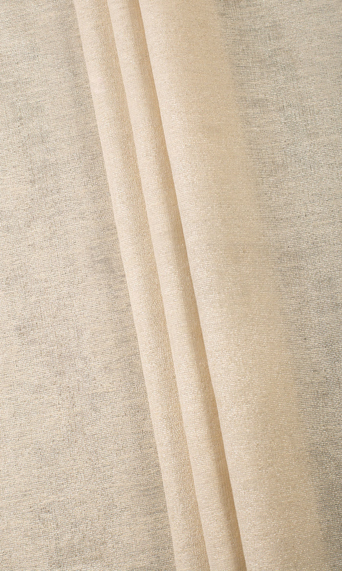 Plain Semi-Sheer Home Textile Fabric Material By the Metre (Pale Beige)