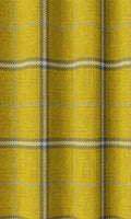 Check Patterned Curtain Panels (Yellow)