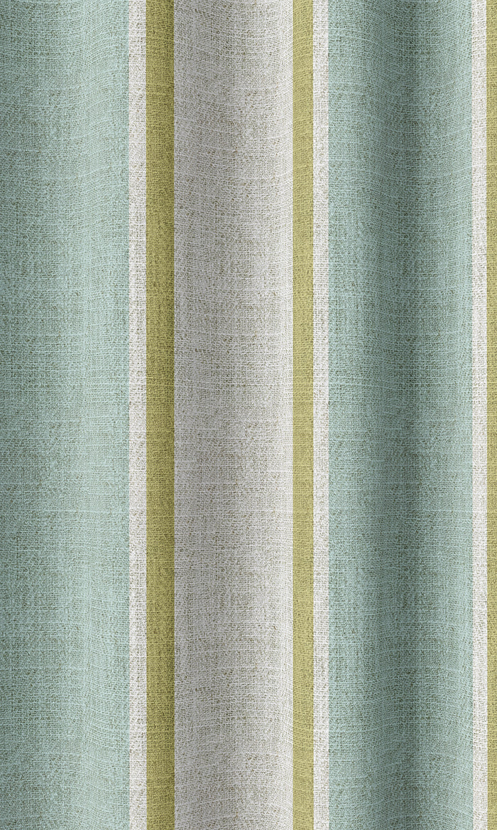 Striped Drapes (Turquoise Blue/ Green)