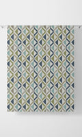 Chevron Striped Home Décor Fabric By the Metre (Blue/ Green/ Grey)