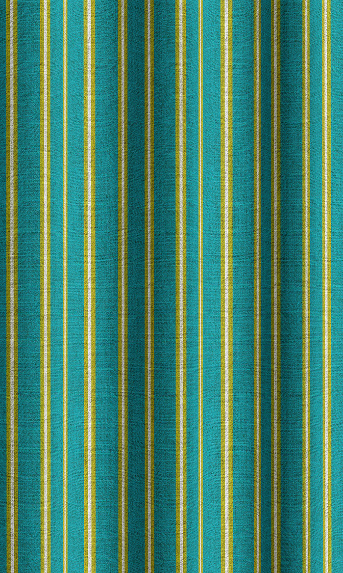 Striped Print Home Décor Fabric By the Metre (Blue/ Green)