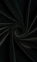Velvet Home Décor Fabric By the Metre (Black)