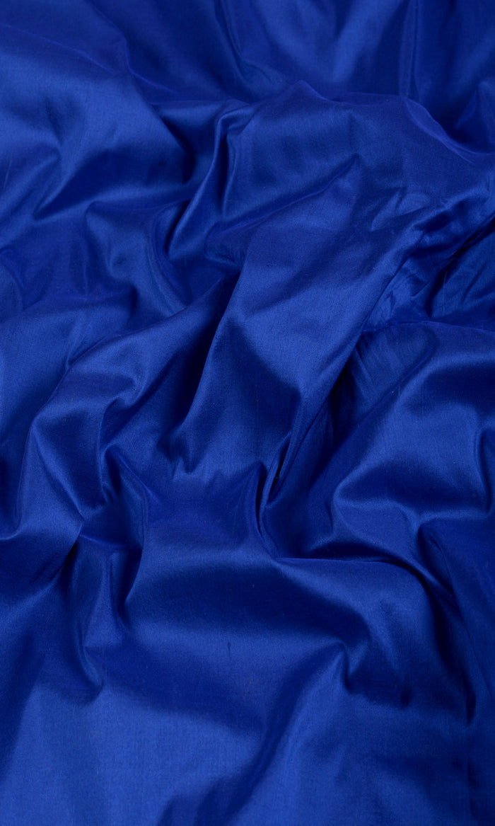 Shantung Silk Home Textile Fabric Material By the Metre (Sapphire Blue)