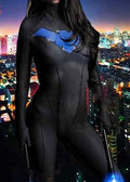 Dark Wing Superhero Zentai Cosplay Bodysuit | Halloween Jumpsuit