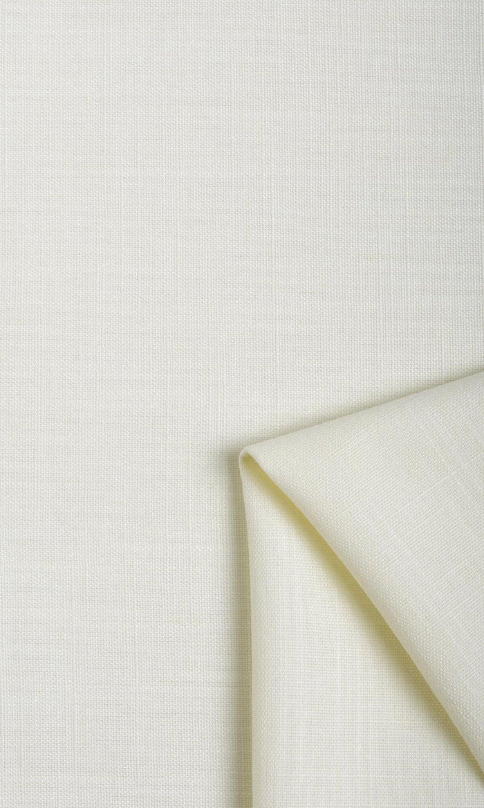 Plain Linen Texture Drapery for Living, Bedroom, Kitchen, Bathroom (White)