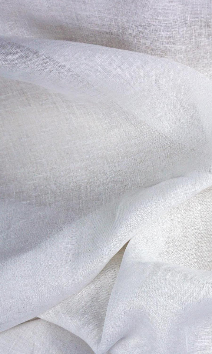 Semi Sheer Curtains for Living, Bedroom, Kitchen, Bathroom (White/ Ivory)