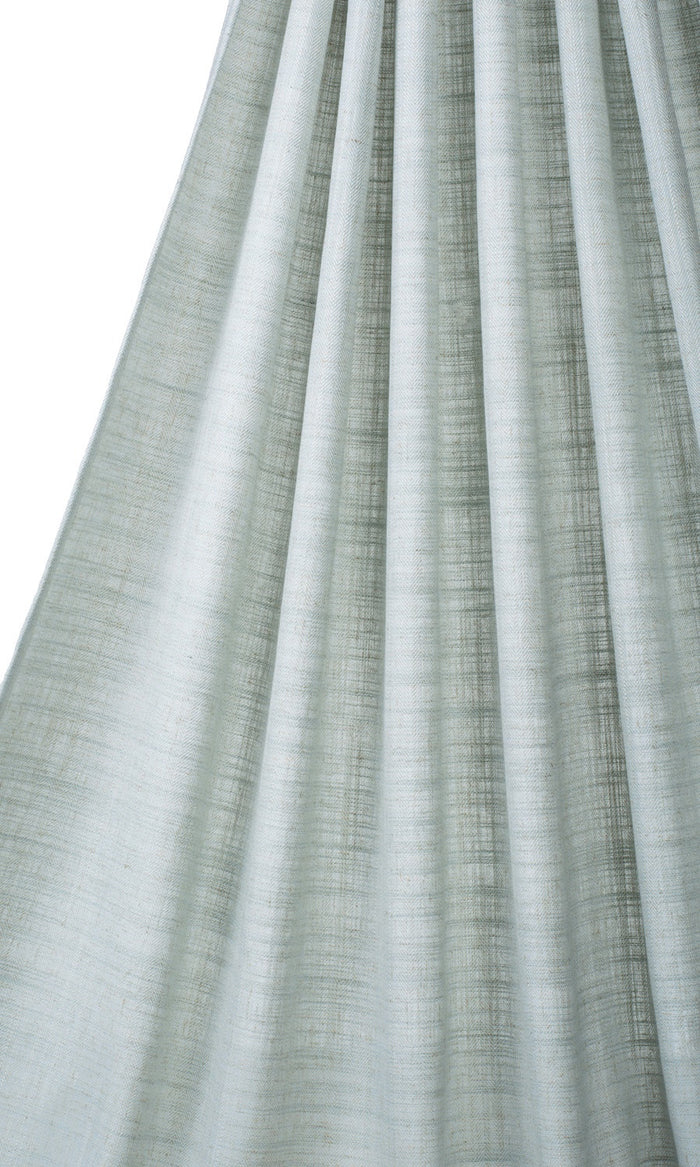 Linen Texture  Window Treatments Fabric By the Metre (Powder Blue)