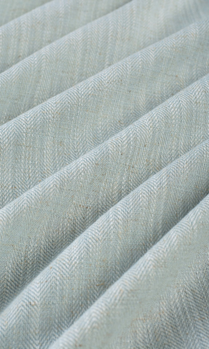 Linen Texture  Fabric By the Metre for Curtains & Drapes (Powder Blue)