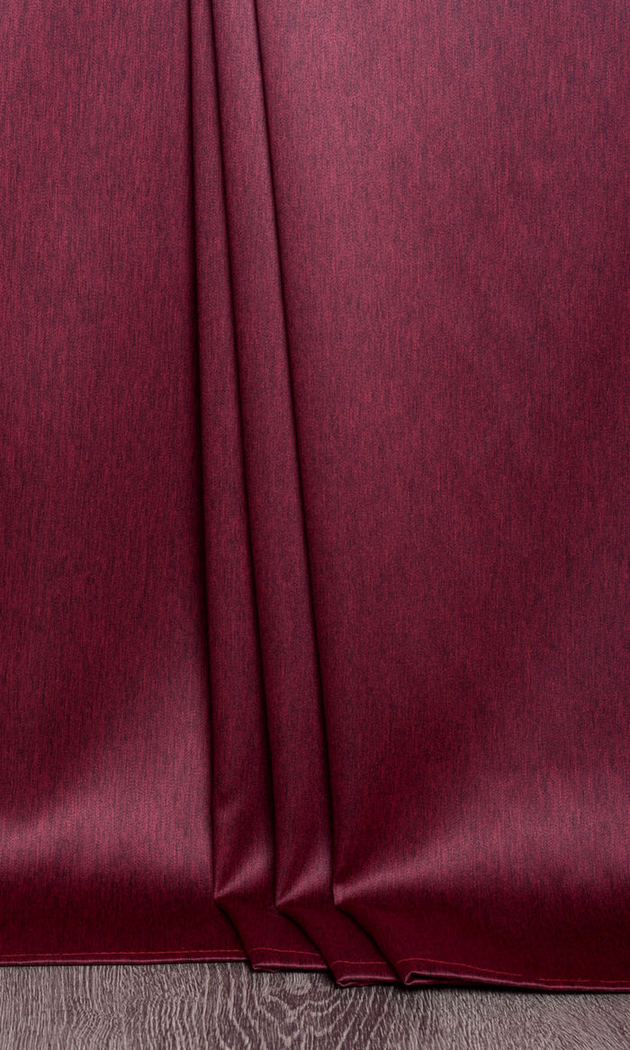 Blackout Window Treatments Fabric By the Metre (Raspberry Red / Wine Purple)