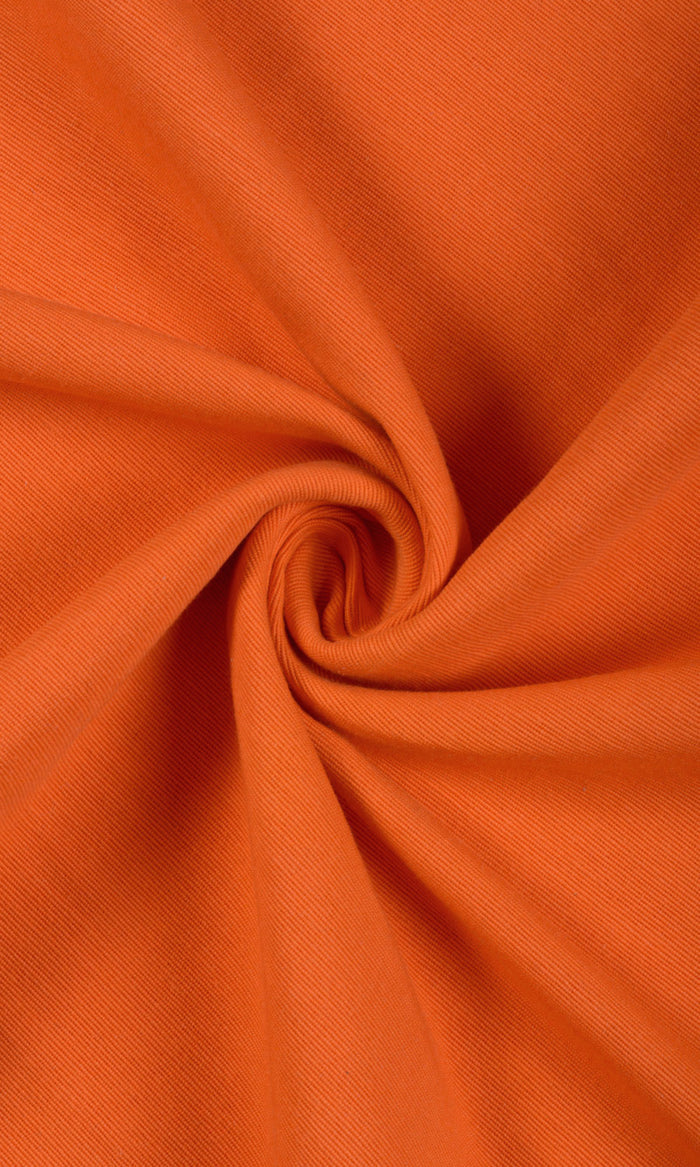 Cotton Curtain Panels (Orange)