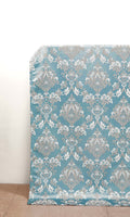 Fleur De Lis Patterned Curtains (Blue)