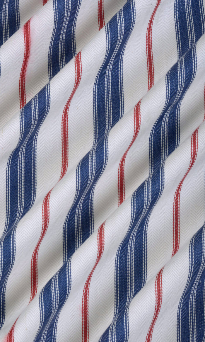 Cotton Curtains / Drapes / Window Drapery Panels (Red/ Blue)