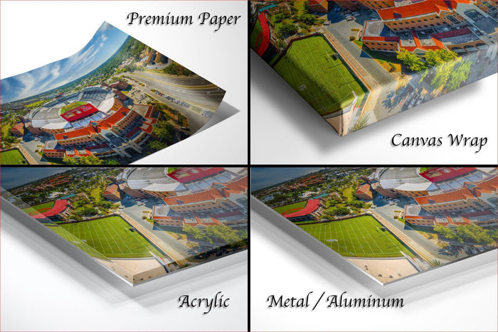 Florida State stadium art, Doak Campbell mid day photo, Seminole tradition print, FSU football wall decor, Unconquered aerial image, Fear the Spear art, college stadium Florida print, Tallahassee university photo, FSU campus fine art, Seminole Nation landscape
