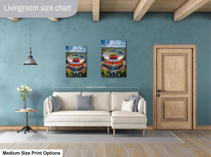 Florida State stadium art, Doak Campbell mid day photo, Seminole tradition print, FSU football wall decor, Unconquered aerial image, Fear the Spear art, college stadium Florida print, Tallahassee university photo, FSU campus fine art, Seminole Nation landscape