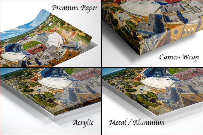 Florida State stadium art, Doak Campbell mid day photo, Seminole tradition print, FSU football wall decor, Unconquered aerial image, Fear the Spear art, college stadium Florida print, Tallahassee university photo, FSU campus fine art, Seminole Nation landscape