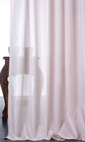 Striped Sheer Home Décor Fabric By the Metre (Pastel Pink)