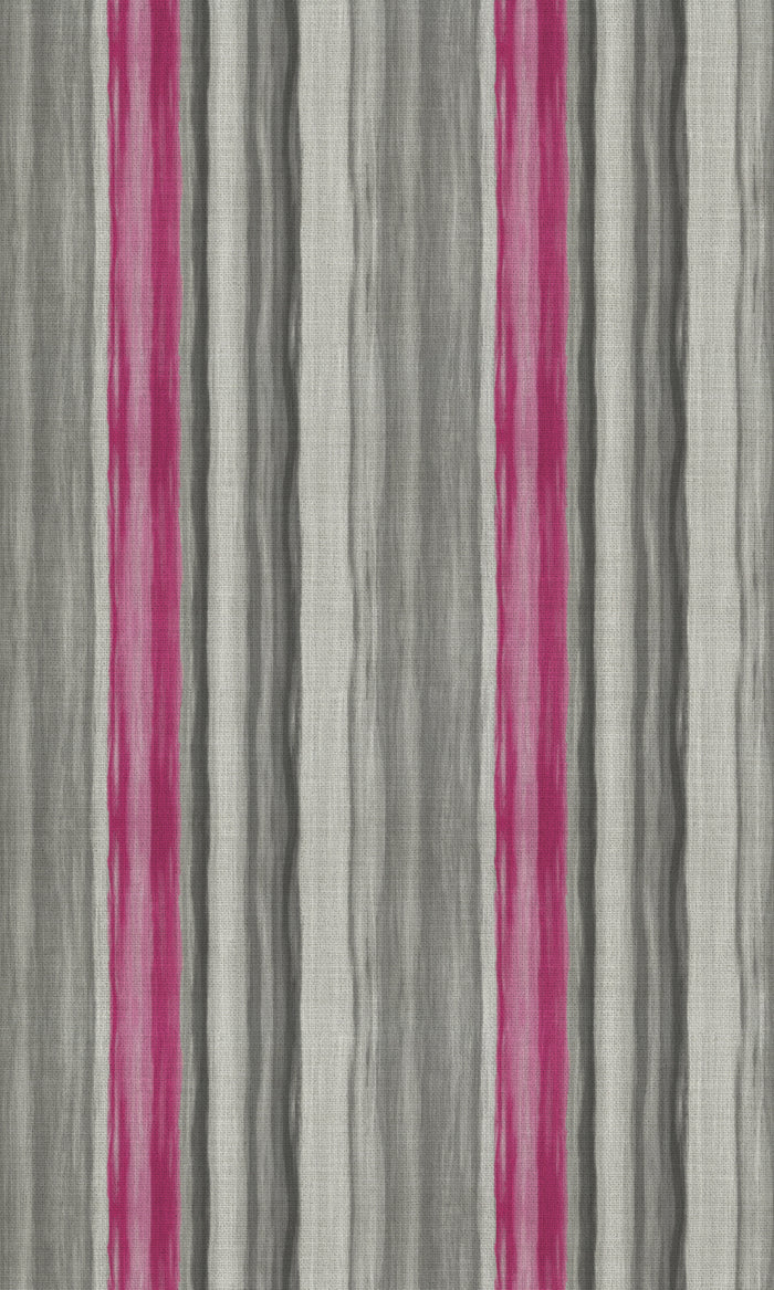 Watercolor Effect Striped Drapes (Grey/ Pink) Extra Long Short Wide