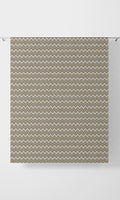 Chevron Patterned Drapes (Brown/ Grey)