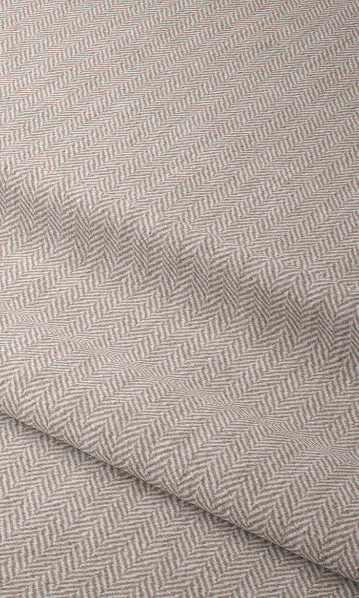 Herringbone Textured Home Textile Fabric Material By the Metre (Pink)