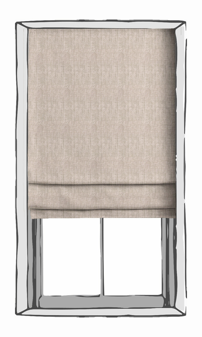 Herringbone Textured Curtain Panels for Living, Bedroom, Kitchen, Bathroom (Pink)