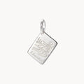 edmonton postcard charm - sterling silver