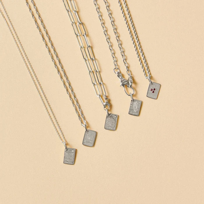 edmonton postcard charm - sterling silver